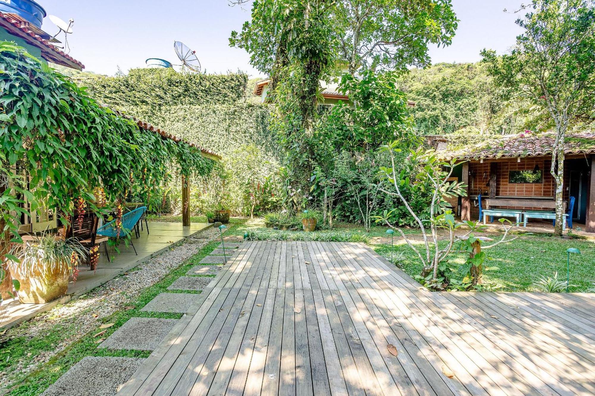 Casa Dos Passaros Na Areia A 20M Da Praia Da Baleia Com 3 Suites E 1 Dorm, Com Ar Condicionado, Wifi, Smart Tv, Cozinha Completa E Churrasqueira 상세바스티앙 외부 사진