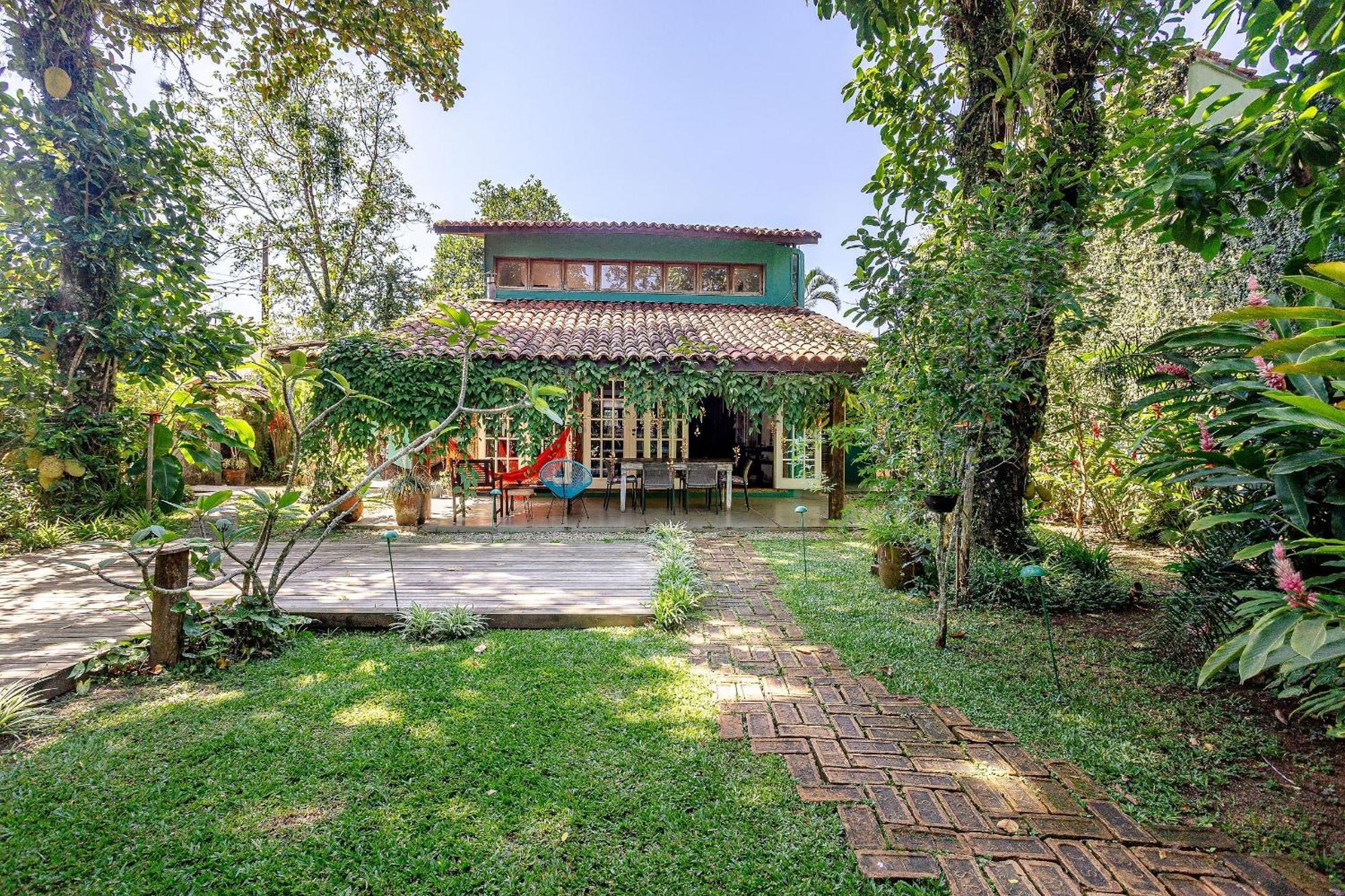 Casa Dos Passaros Na Areia A 20M Da Praia Da Baleia Com 3 Suites E 1 Dorm, Com Ar Condicionado, Wifi, Smart Tv, Cozinha Completa E Churrasqueira 상세바스티앙 외부 사진