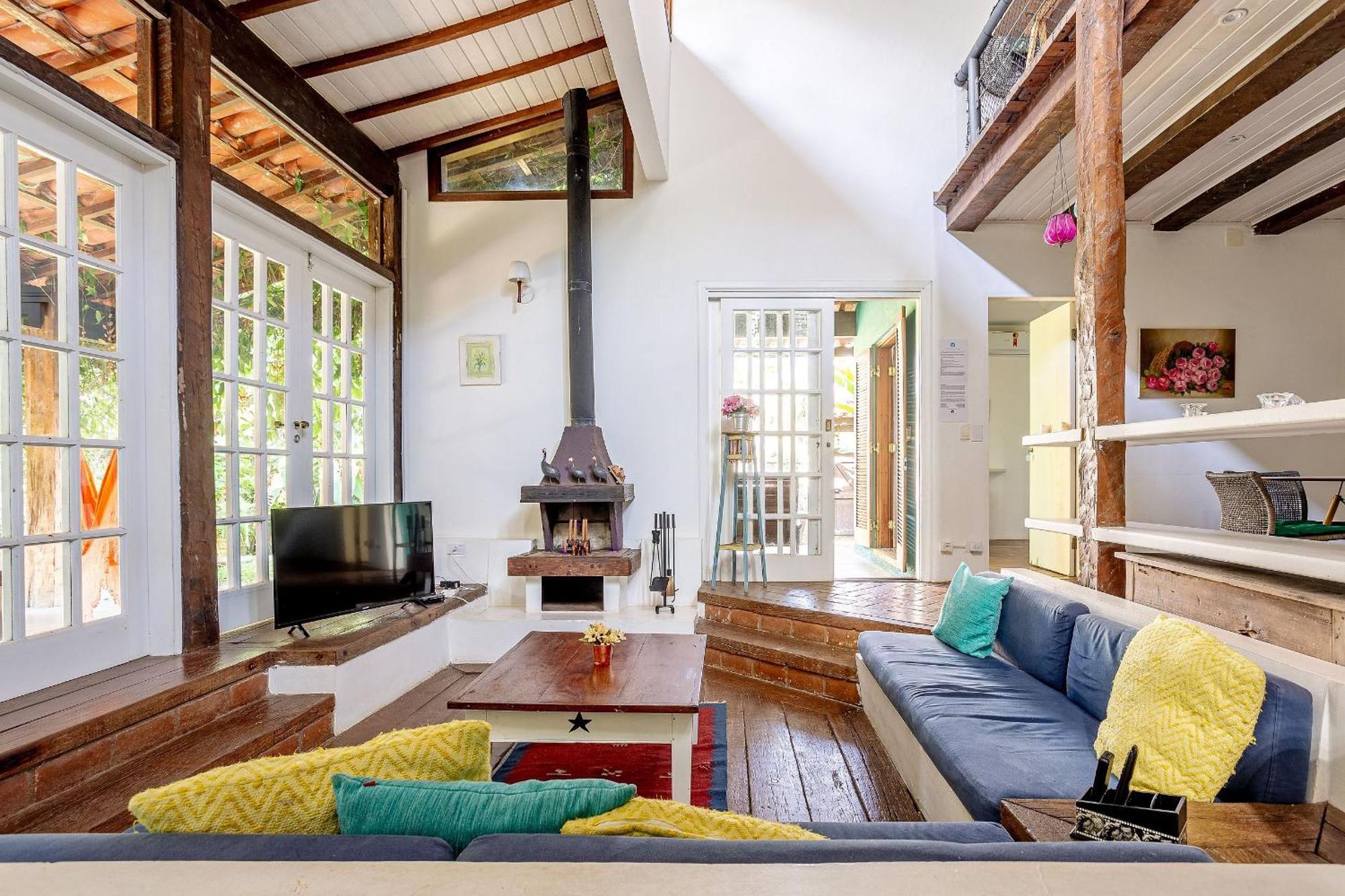 Casa Dos Passaros Na Areia A 20M Da Praia Da Baleia Com 3 Suites E 1 Dorm, Com Ar Condicionado, Wifi, Smart Tv, Cozinha Completa E Churrasqueira 상세바스티앙 외부 사진