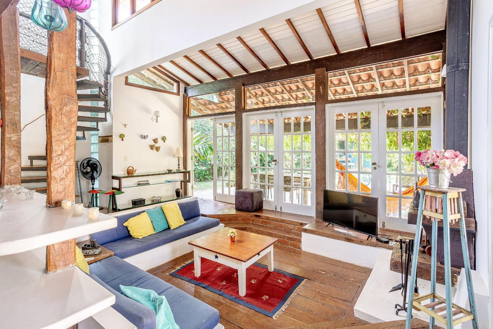 Casa Dos Passaros Na Areia A 20M Da Praia Da Baleia Com 3 Suites E 1 Dorm, Com Ar Condicionado, Wifi, Smart Tv, Cozinha Completa E Churrasqueira 상세바스티앙 외부 사진